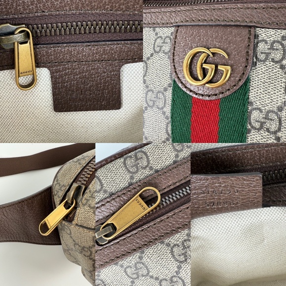 GUCCI GG Supreme Ophidia Medium Monogram Belt Bum Waist Bag - Picture 11 of 14